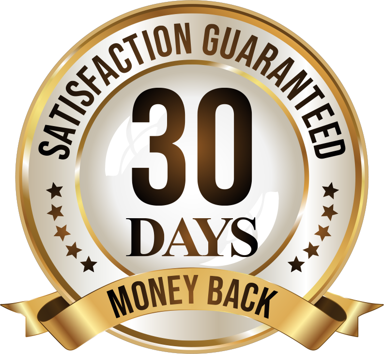 30-day money-back guarantee badge