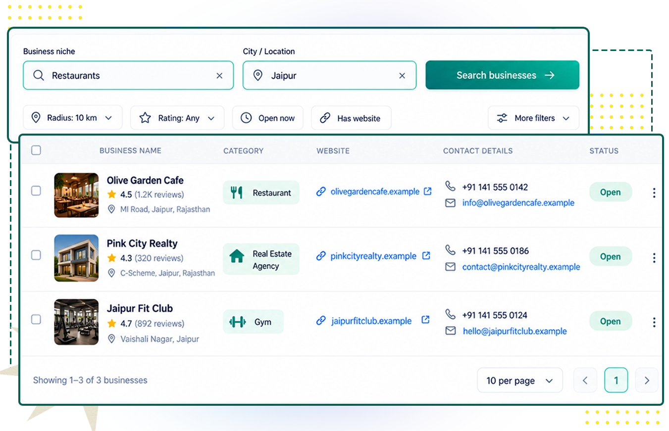 Business Finder preview