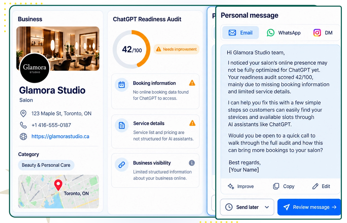 Personal pitch preview