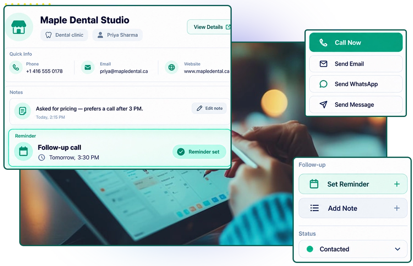 Notes and reminders preview