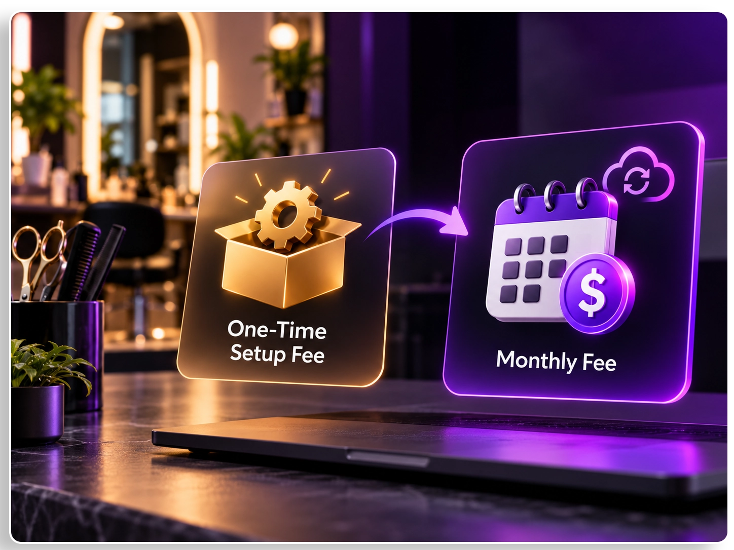 Setup and monthly retainer