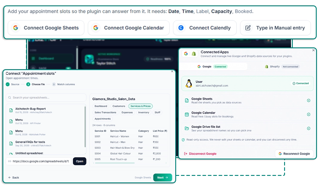 Live Data Connectors